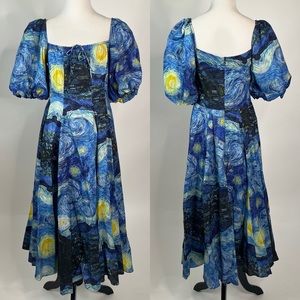 Selkie Van Gogh Starry Night Day Dress